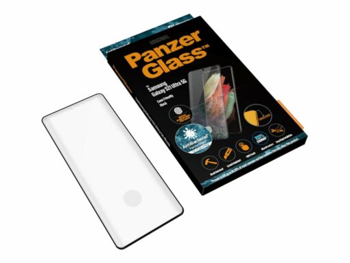 panzerglass case friendly skaermbeskytter sort transparent samsung galaxy s21 2