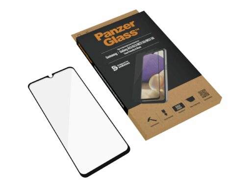 panzerglass samsung galaxy a13 heltackande skarmskydd svart 2