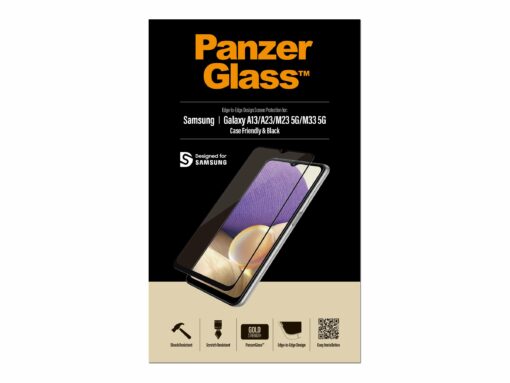 panzerglass samsung galaxy a13 heltackande skarmskydd svart 7