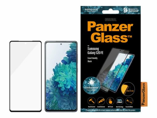 panzerglass samsung galaxy s20 fe edge to edge skarmskydd svart transparent 2