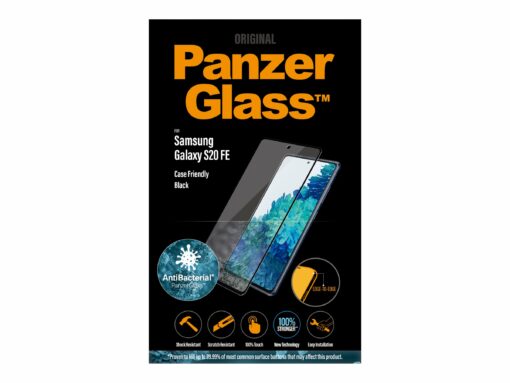 panzerglass samsung galaxy s20 fe edge to edge skarmskydd svart transparent 3