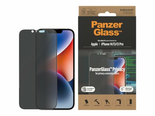 panzerglass skaermbeskytter sort transparent apple iphone 13 13 pro 14 1