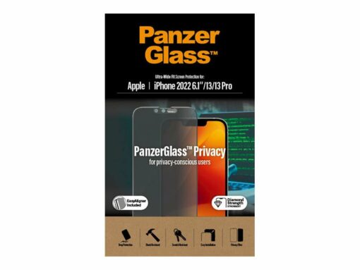 panzerglass skaermbeskytter sort transparent apple iphone 13 13 pro 14 6