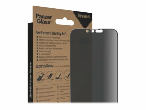 panzerglass skaermbeskytter sort transparent apple iphone 13 13 pro 14 7