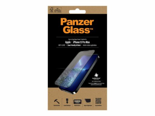 panzerglass skaermbeskytter sort transparent apple iphone 13 pro max 5