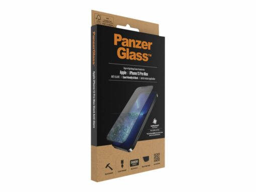 panzerglass skaermbeskytter sort transparent apple iphone 13 pro max 6