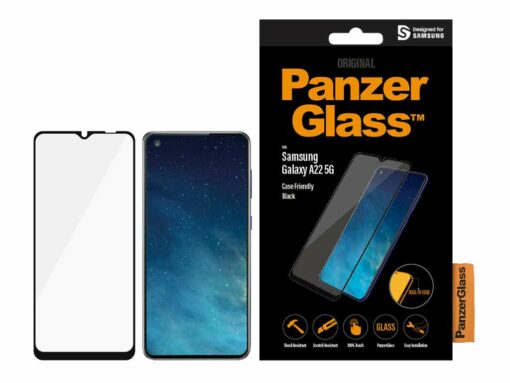 PanzerGlass Skærmbeskytter Sort Transparent Samsung Galaxy A22 5G