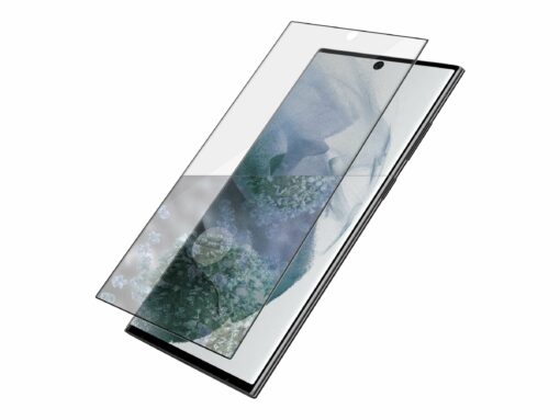 panzerglass skaermbeskytter sort transparent samsung galaxy s22 ultra