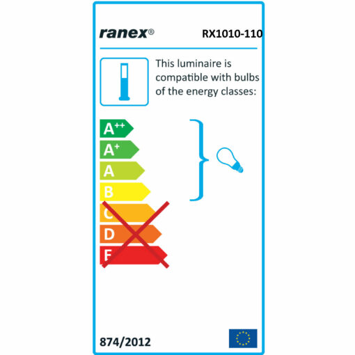 rx1010 stolplykta 230v rostfri 2