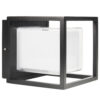 vagglampa led cubic aluminium svart 1