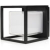 vagglampa led cubic aluminium svart 4