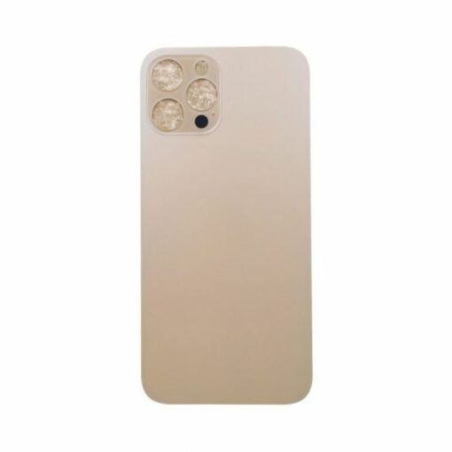 iPhone 12 Pro Baksida Glas med självhäftande tejp Guld