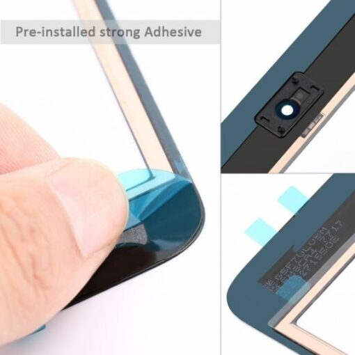 iPad Mini/Mini 2 Glas med Touchskärm med Hemknapp Flexkabel Premium Svart