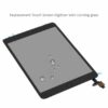 iPad Mini/Mini 2 Glas med Touchskärm med Hemknapp Flexkabel Premium Svart
