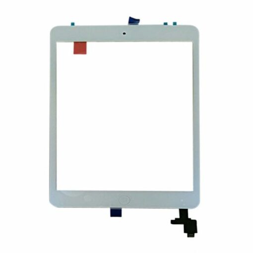 iPad Mini/Mini 2 Glas/Touchskärm med Hemknapp Flexkabel OEM Vit