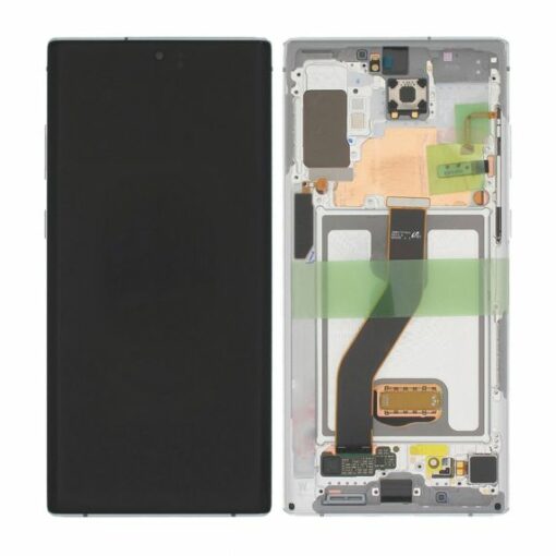 Samsung Galaxy Note 10 Plus Skärm med LCD Display Original Vit