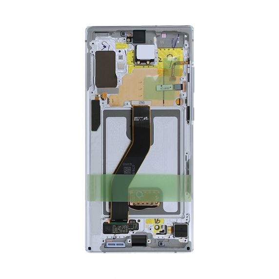 Samsung Galaxy Note 10 Plus (SM N975F) Skärm med LCD Display Vit