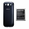 Samsung Galaxy S3 Batteri med Baksida Blå