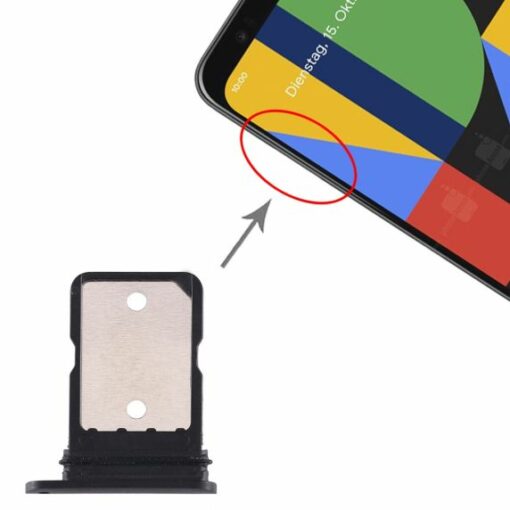 Google Pixel 4/4XL Simkortshållare Svart