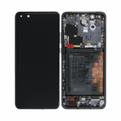 Huawei P40 Pro Skärm/Display med Batteri Original Svart