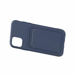 iPhone 11 Silikonskal med Korthållare Blå