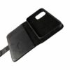 iPhone 12 Mini Plånboksfodral Läder Rvelon Svart