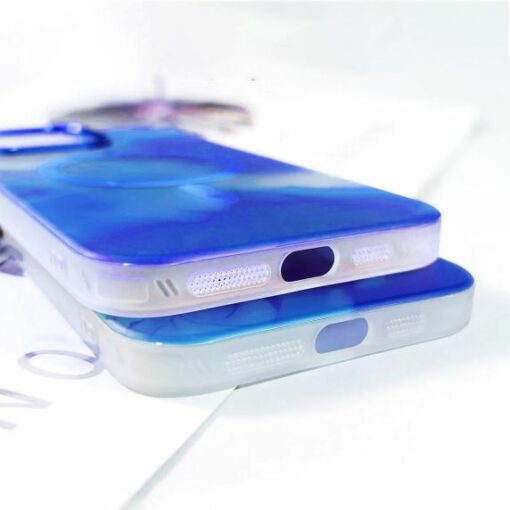 iPhone 13 MagSafe Mobilskal Blå Abstrakt