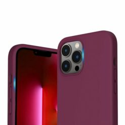 iPhone 13 Pro Max Skal Silikon Röd Rvelon