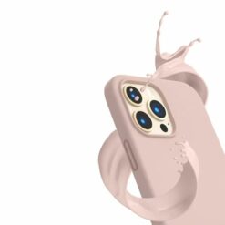 iPhone 13 Pro Skal Silikon Sand Rosa Rvelon