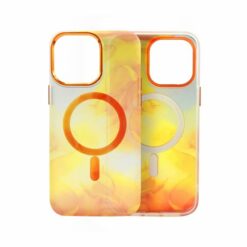iPhone 14 MagSafe Mobilskal Orange Abstrakt