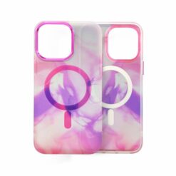iPhone 14 Plus MagSafe Mobilskal Rosa Abstrakt