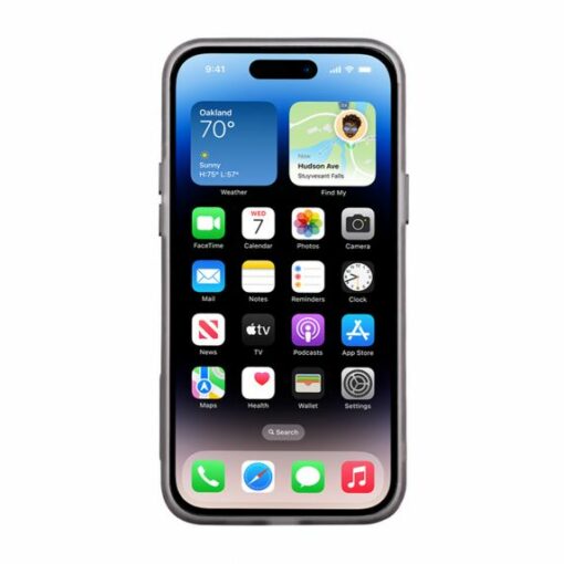 iPhone 14 Plus Mobilskal Frostat Svart