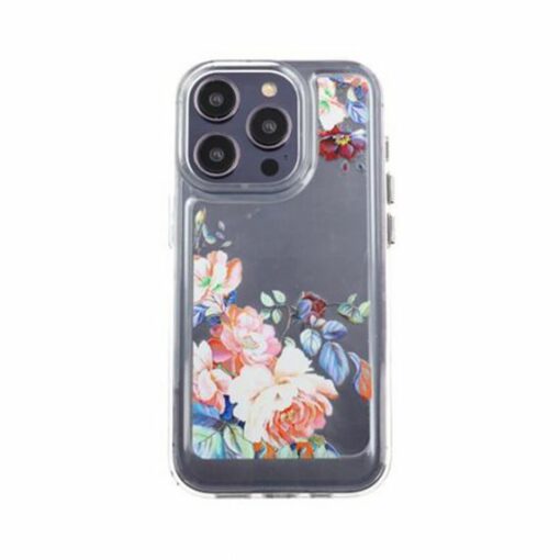 iPhone 14 Pro Mobilskal med motiv Retro Blommor