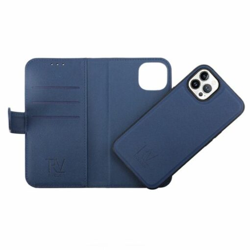 iPhone 14 Pro Plånboksfodral Magnet Rvelon Blå