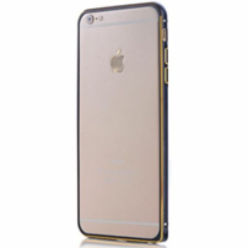 iPhone 6 Plus Bumper Skal i Aluminium Svart/Guld