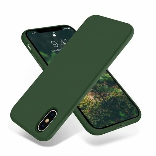 iPhone X/XS Skal Silikon Grön Rvelon