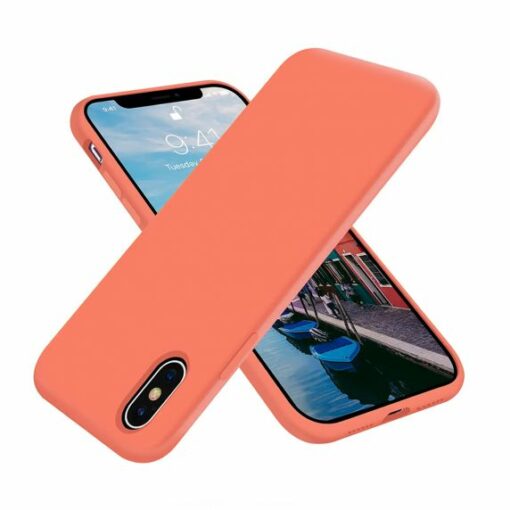 iPhone X/XS Skal Silikon Rosa Rvelon