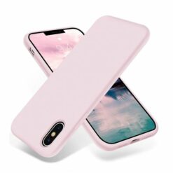 iPhone X/XS Skal Silikon Sand Rosa Rvelon