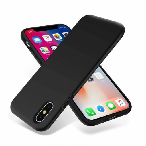 iPhone X/XS Skal Silikon Svart Rvelon