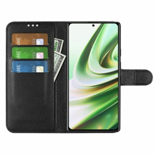 OnePlus 10T Plånboksfodral med Stativ Svart