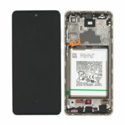 Samsung A72 4G Skärm med LCD Display + Batteri Original Vit