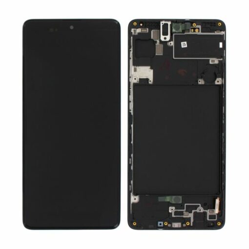 Samsung Galaxy A71 (SM A715F) LCD Skärm med Display Original Svart