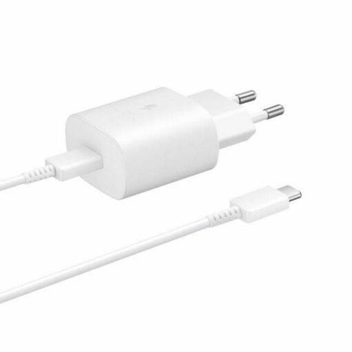 Samsung Laddare med Snabbladdning USB C 25W + USB C Kabel 1m