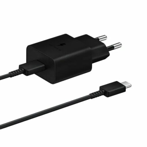 Samsung Laddare USB C 15W + USB C Kabel 1m Svart