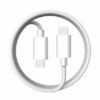 Thunderbolt 3 USB C kabel Vit 2m