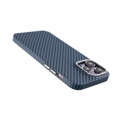 Kolfiber Skal iPhone 14 Pro Max - Blå