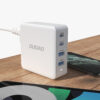 Dudao Adapter GaN 100W Type Cx2 + 2xUSB White