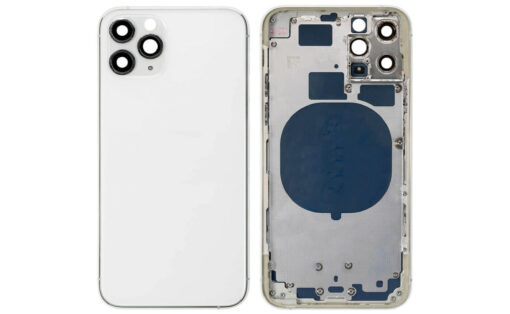 iPhone 11 Pro bakskal komplett OEM Silver med små delar
