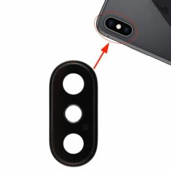 iPhone XS/XS Max Kameralins med Ram Svart