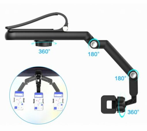 Roterbar 1080° Mobilhållare för Solskärm Grå